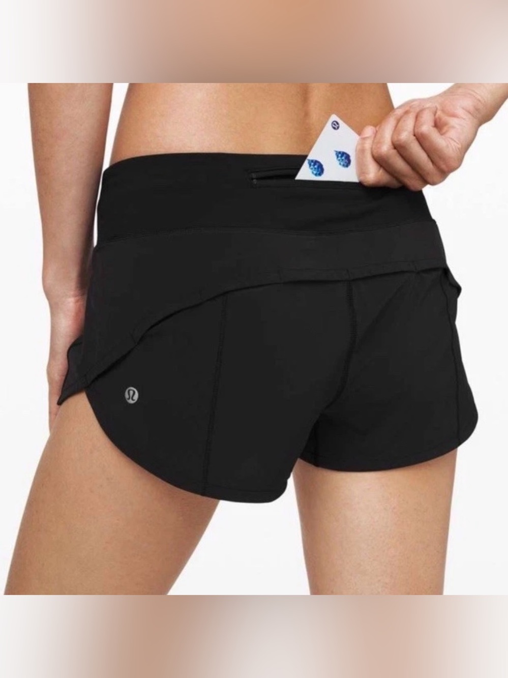 lululemon athletica Lululemon Speed Up Short 2.5" Black Women shorts size 4